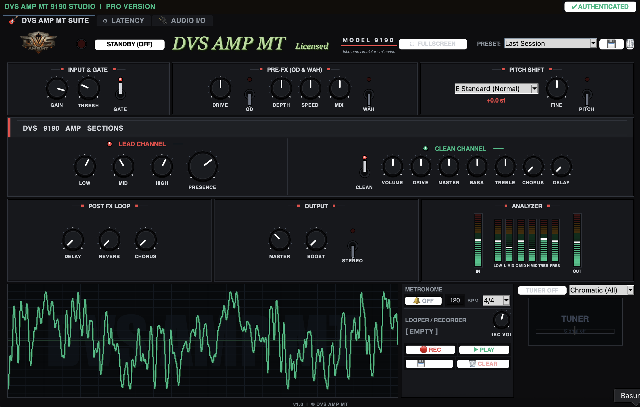 DVS AMP METAL 9190 Studio
